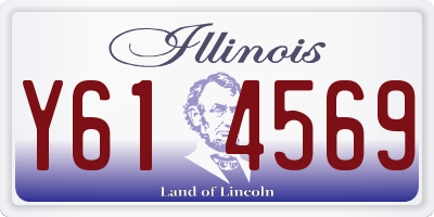 IL license plate Y614569