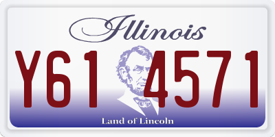 IL license plate Y614571
