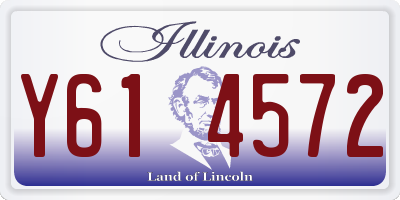 IL license plate Y614572