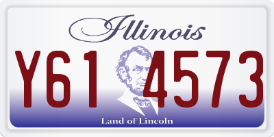 IL license plate Y614573