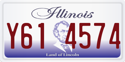IL license plate Y614574