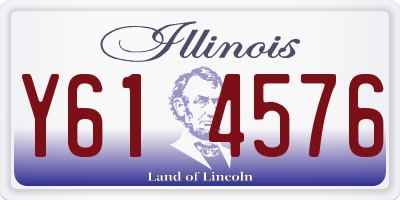 IL license plate Y614576