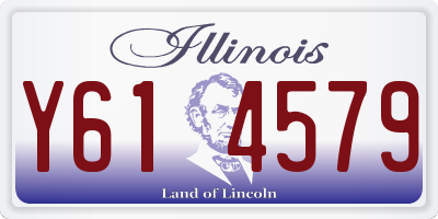 IL license plate Y614579