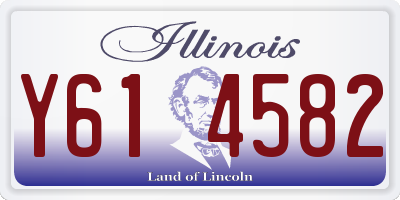 IL license plate Y614582