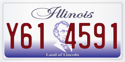 IL license plate Y614591