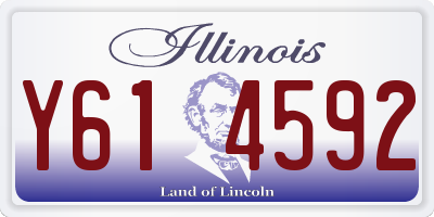 IL license plate Y614592