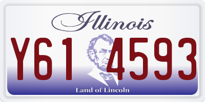 IL license plate Y614593