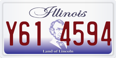 IL license plate Y614594