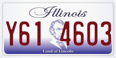 IL license plate Y614603
