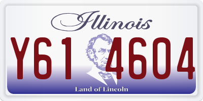 IL license plate Y614604