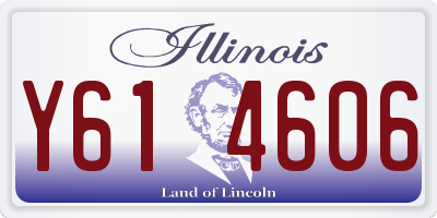 IL license plate Y614606