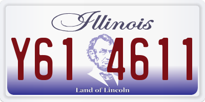 IL license plate Y614611