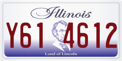 IL license plate Y614612