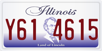 IL license plate Y614615