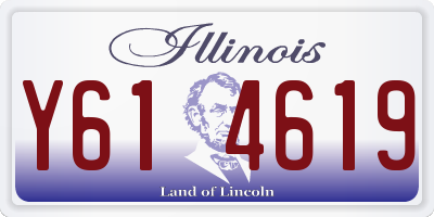 IL license plate Y614619
