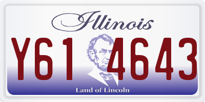 IL license plate Y614643