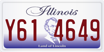 IL license plate Y614649