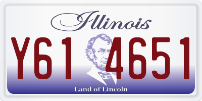 IL license plate Y614651