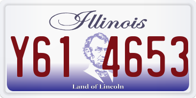 IL license plate Y614653