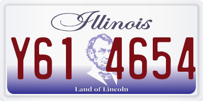 IL license plate Y614654