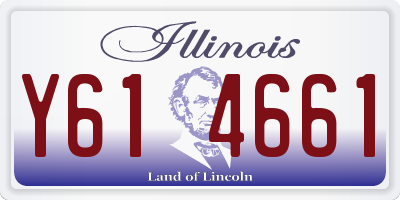 IL license plate Y614661