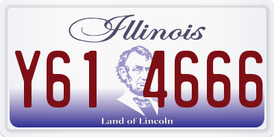 IL license plate Y614666