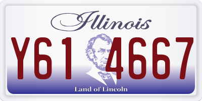 IL license plate Y614667