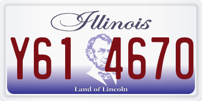 IL license plate Y614670