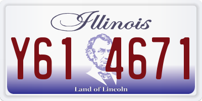 IL license plate Y614671