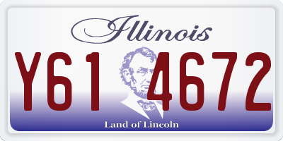 IL license plate Y614672