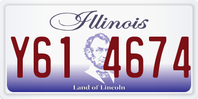 IL license plate Y614674