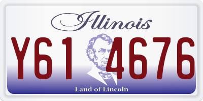 IL license plate Y614676