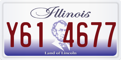 IL license plate Y614677