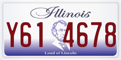 IL license plate Y614678
