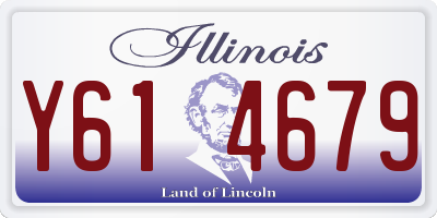 IL license plate Y614679