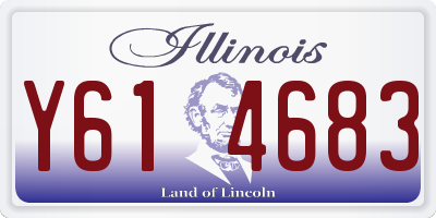 IL license plate Y614683