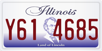 IL license plate Y614685