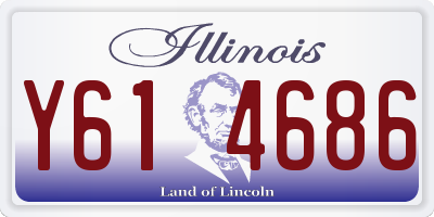 IL license plate Y614686