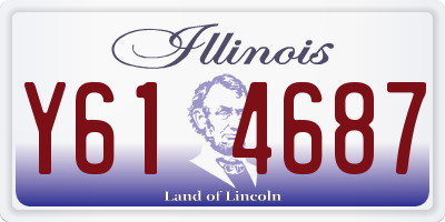 IL license plate Y614687