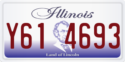 IL license plate Y614693