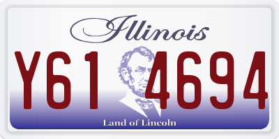 IL license plate Y614694