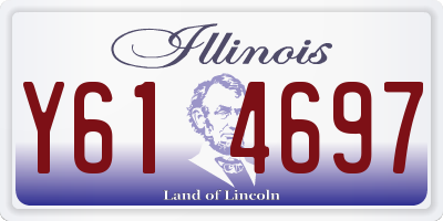 IL license plate Y614697