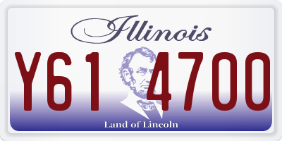 IL license plate Y614700