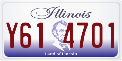 IL license plate Y614701