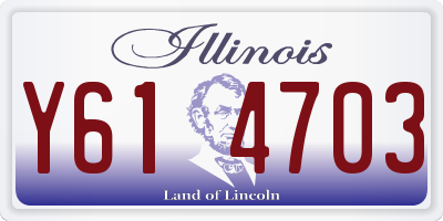 IL license plate Y614703