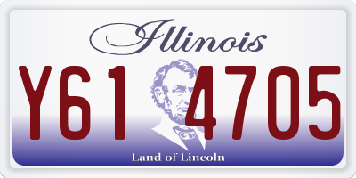 IL license plate Y614705