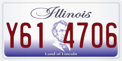 IL license plate Y614706