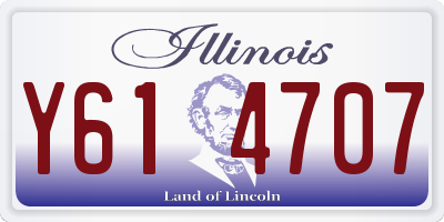 IL license plate Y614707
