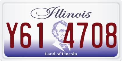 IL license plate Y614708