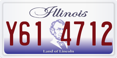 IL license plate Y614712